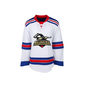 Jersey de Hockey sobre Hielo Personalizado, Sublimado, 100% Poliéster, Tela de 220g, Alta Calidad, Antibacteriano, Cuello en V, Ropa Deportiva - Product Image 2