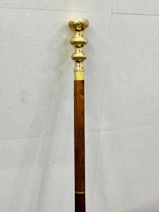 Bastón de Madera Multifuncional con Diseño Victoriano y Mango Redondo de Latón Antiguo para el Día de San Valentín, Acción de Gracias y Graduación - Product Image 4