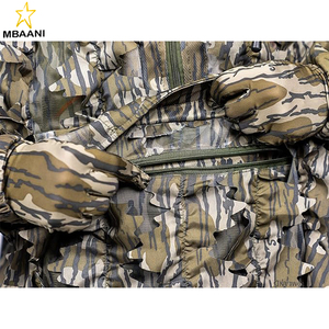 Leafy <b>Camo</b> Hunting <b>Jacket</b> – Lightweight 1/2 Zip Hoodie with Hood & Pouch - Product Image 3
