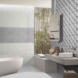 Premium 300x600 White Glossy Ceramic Wall Tile Modern Minimalist Look For Corporate Office And Commercial Building Walls - Product Image 3