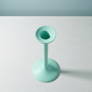 Grand chandelier en métal vert menthe de style nordique moderne, centre de table minimaliste pour mariage, dîner, décoration intérieure et cadeaux - Product Image 3