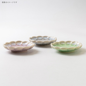 Petite assiette Melt 90 Flower - Céramique japonaise Mino Ware, plat à sauce soja fabriqué au Japon - Product Image 1