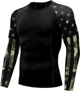 <b>Mma</b> <b>Rash</b> <b>Guard</b> Tops Rashguard <b>Rash</b> <b>Guard</b> Custom Compression <b>Rash</b> <b>Guard</b> for Men Compression Long Sleeve Compression <b>Rash</b> <b>Guard</b> - Product Image 1