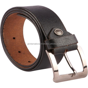 Calidad de exportación Precio al por mayor Cinturón casual de cuero genuino con hebilla de una sola punta niquelada de alta calidad - Product Image 4