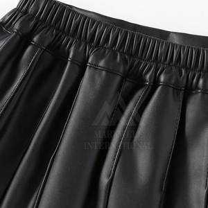 Falda de cuero PU para mujer, falda lápiz de cintura alta, falda midi ajustada a la moda para damas - Product Image 3