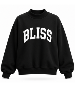 Women's Oversized <b>Mock</b> <b>Neck</b> Sweatshirt Custom Front Logo Casual Pullover Soft Cotton Cozy Streetwear Essential <b>Top</b> - Product Image 6
