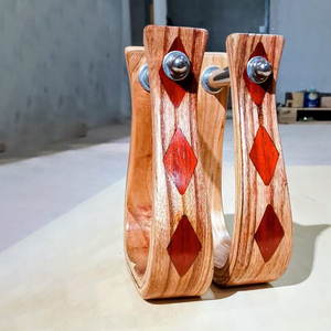 Estribos de madera duraderos para equitación, reposapiés de madera natural, equipo cómodo para montar a caballo - Product Image 4
