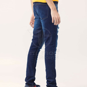 Pantalones Vaqueros para Hombre al por Mayor, Bajo MOQ, Impermeables, Transpirables, Lisos, con Botones, Diseño Personalizado, Lavados, Último Diseño, para Venta en Línea - Product Image 4