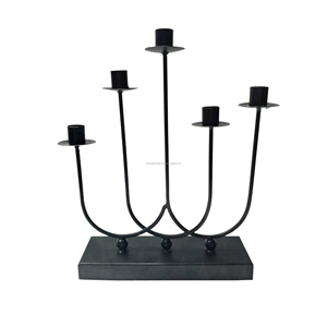 Anneaux Bougeoir Cône En Fer Forgé Grands Bougeoirs Pour La Maison Décorative De Mariage Et De Fête - Product Image 6