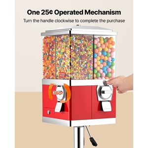 Distributore Automatico di Caramelle a Quattro Scomparti Regolabile con Supporto per Caramelle Gommose - Product Image 5