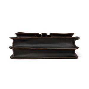 Porte-documents professionnel en cuir pour homme, sacoche de voyage et de bureau en cuir véritable, sac messager - Product Image 2