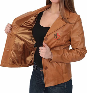 Hot Selling Women's <b>Leather</b> <b>Jacket</b> Single Button <b>Long</b> Fitted Oversized Custom Made Breathable Women's <b>Jacket</b> at Nurak 2026 - Product Image 4