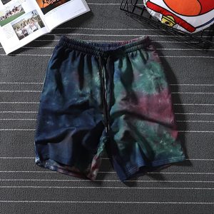 Shorts de sport décontractés pour hommes en coton 100% à séchage rapide, élastiques, unis, mi-longs, pour la course en extérieur et le basketball - Product Image 2