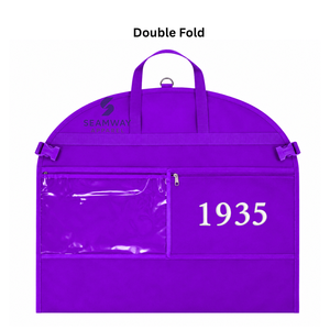 Sac de vêtements imperméable pour femmes NCNW Sorority, housse de costume pliable, organisateur de placard suspendu, sac de voyage pour costume pleine longueur avec sangles - Product Image 3