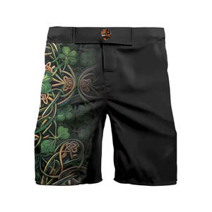 Pantalones Cortos de Grappling para Hombre con Logotipo Frontal, Duraderos, Ligeros y de Secado Rápido para Entrenamiento de MMA, Práctica Diaria y Sesiones de Gimnasio - Product Image 1