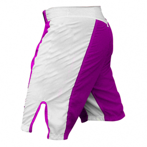 กางเกงขาสั้นฝึกซ้อม MMA น้ำหนักเบา สีสันตัดกัน ผลิตจากโพลีเอสเตอร์ 100% ระบายอากาศได้ดี แห้งเร็ว เหมาะสำหรับศิลปะการต่อสู้ - Product Image 1