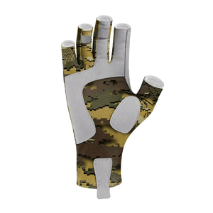 Gants de pêche unisexes personnalisés imperméables sublimés en nylon/spandex pour usage extérieur – Haute qualité, vente en gros - Product Image 2