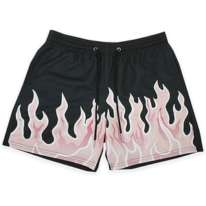 Pantalones Cortos Deportivos Personalizados para Hombre, Moda Urbana, 100% Algodón, Tallas Grandes, con Logotipo Personalizado, Estampado Puff, Malla Transpirable - Product Image 1