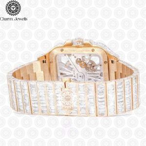 Charm Jewells – montre de luxe en acier inoxydable pour femmes, cadran rond à Quartz analogique de 36mm, fermoir pliable lumineux à la mode - Product Image 2