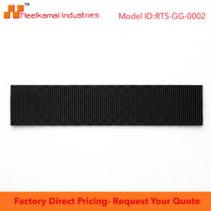 Ruban gros-grain noir de 12 mm du fabricant pour la confection de vêtements, le scrapbooking, l'emballage de boutiques, les loisirs créatifs scolaires, les pinces à cheveux et la décoration - Product Image 6