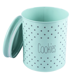 Custom Printed Metal Cookie Tin | Airtight <b>Kitchen</b> Organizer & Pantry <b>Storage</b> <b>Container</b> - Product Image 2