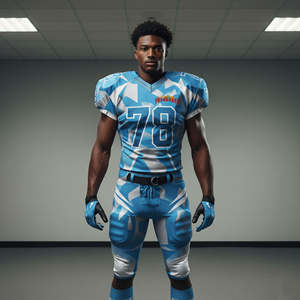 Ensemble de maillots d'entraînement de rugby en twill sublimé pour équipes jeunes, taille courte et grande, respirant, antibactérien, uniformes de football américain - Product Image 4