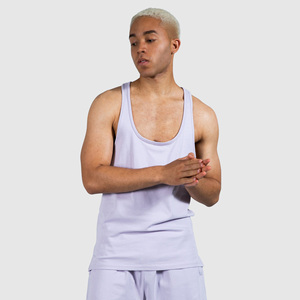 Premium Solid Breathable Knitted Tank <b>Top</b> Custom Stretchy Workout Mens Summer Vest T-Shirts With <b>Rhinestone</b> Workout Men Tank <b>Top</b> - Product Image 1