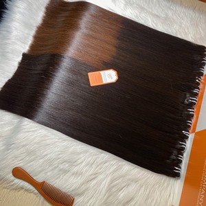 Wholesale Vietnamese Raw Hair Vendors <b>Brown</b> Tip Color Short <b>Medium</b> Long Length Customize For Customer - Product Image 2