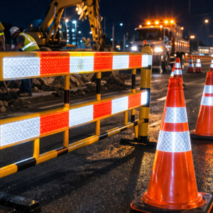 Cinta Reflectante Industrial de PVC |   Cinta Reflectante de Seguridad de Alta Visibilidad |   Cinta de Advertencia Autoadhesiva Impermeable de 3mm-12mm - Product Image 3