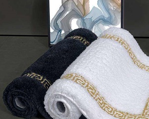 Tapis de bain de luxe en coton bouclette ultra absorbant, doux et à séchage rapide, qualité hôtel et spa, lavable en machine, tapis de toilette en bouclette intégrale - Product Image 4