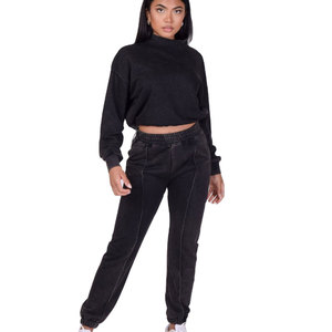 Conjunto Deportivo de Mujer con Capucha de Forro Polar, Color Sólido, Corte Holgado Informal, 2 Piezas, Pantalones y Sudadera Rosa - Product Image 5