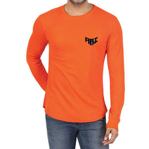 T-shirt homme à manches longues en coton 250 GSM, couleur unie, tricoté, style décontracté streetwear, fabrication sous marque privée, OEM, fournisseur USA - Product Image 1