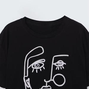 T-shirt décontracté tricoté à manches longues pour femme, respirant et à séchage rapide, avec logo personnalisé, col rond, coupe ample, collection été 2026 - Product Image 3