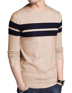 เสื้อยืดคอกลมผู้ชาย เสื้อผ้าลำลอง ขายส่ง ผ้าฝ้ายธรรมดา OEM GSM สำหรับผู้ใหญ่ ระยะเวลาผลิตสั้น  เสื้อยืดรักษ์โลก - Product Image 4