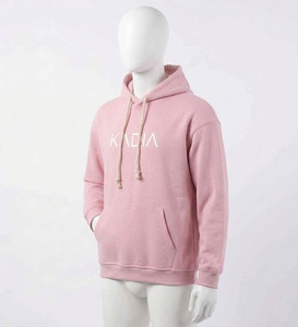 KADIA Custom Pink Oversized Hoodie Heavyweight <b>Pullover</b> with Thick Drawstrings hoodies Wholesale <b>Men's</b> print Streetwear Hoodies - Product Image 5