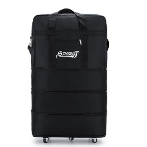 Expandable Travel Duffle Bag With <b>Wheels</b> Large Capacity Foldable Luggage Bag Multi Layer Rolling Travel <b>Suitcase</b> - Product Image 5