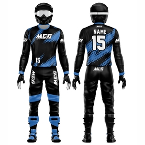 New Vintage Design Sublimation Printing MX Racing Jersey Pants High Quality Nylon Polyester Fabric Men's Motocross Riding Suit - Product Image 1