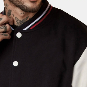 Custom Varsity <b>Jacket</b> Men-Wholesale Price Hot Sale Streetwear Unique Embroidery Premium Quality Stand Collar Wool Winter <b>Jackets</b> - Product Image 4