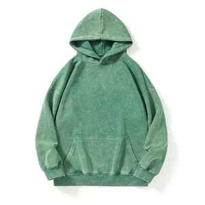 Sweat-shirt personnalisé à col montant en molleton épais 250g, coupe ample vintage pour homme, idéal hiver - Product Image 3