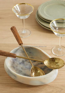 Wholesale Stainless Steel and Wood <b>Serving</b> <b>Spoon</b> (Set of 2) Hotel and Restaurants - Product Image 5