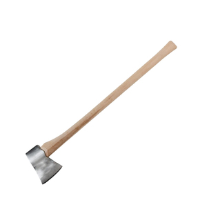 Felling Axe Stainless Steel Blade Natural Wood Handle Industrial Grade Heavy Duty Flat Backed Tree Cutting <b>Tool</b> <b>Hand</b> Forged - Product Image 2