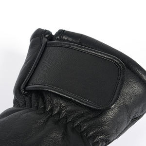Gants en cuir pour homme, doublure fourrée, confortables, chauds, avec bouton de fermeture, importés des États-Unis, en cuir de cerf - Product Image 2