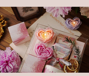 Valentine's Day <b>Gift</b> <b>Candle</b> with Long Lasting Fragrance Eco Friendly Handmade Soy Wax Valentine's <b>Candle</b> Romantic Decorative - Product Image 1