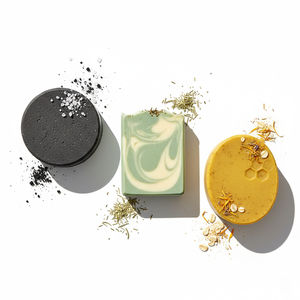 Natural <b>Exfoliating</b> Handmade Soap Manufacturer | Coffee Lavender Rose Soap | Private Label Supply - Product Image 2