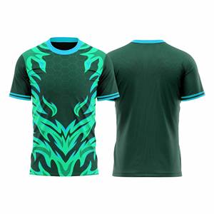 Camiseta Deportiva Sublimada para Hombre, Cuello en V, Secado Rápido, Color Negro y Gris, para Deportes Electrónicos - Product Image 3