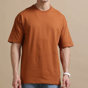 T-shirt uni à manches courtes et col rond pour homme, décontracté, streetwear d'été - Product Image 1