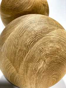 MN EXPORTS <b>Wooden</b> <b>Round</b> Decorative Balls Rustic Home Decoration Trees & Nature Art Theme Plant Pattern 2Pcs - Product Image 4