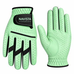 Gants de golf pour hommes de qualité supérieure, doux et confortables, en cuir Cabretta, blancs, pour les joueurs droitiers et gauchers - Product Image 2