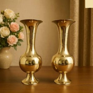 Vase à fleurs en métal avec finition martelée, vase décoratif moderne pour la décoration de la maison, salon, table à manger, bureau - Product Image 6