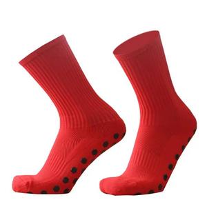 Chaussettes de sport pour hommes en polyamide respirant, antidérapantes, avec logo sur le bord, tricotées, longueur mi-mollet, pour l'été - Product Image 3